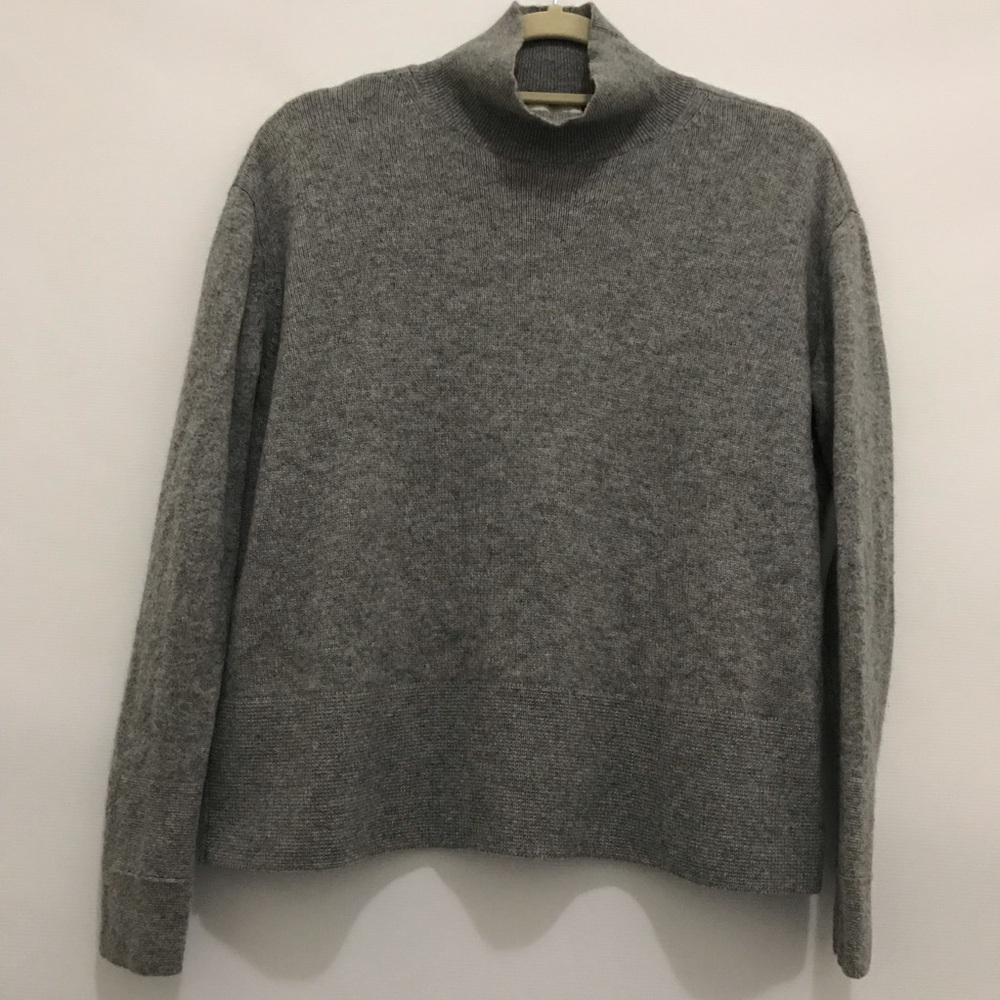 Everlane Cashmere Women's Gray Mock Neck Sweater Size S